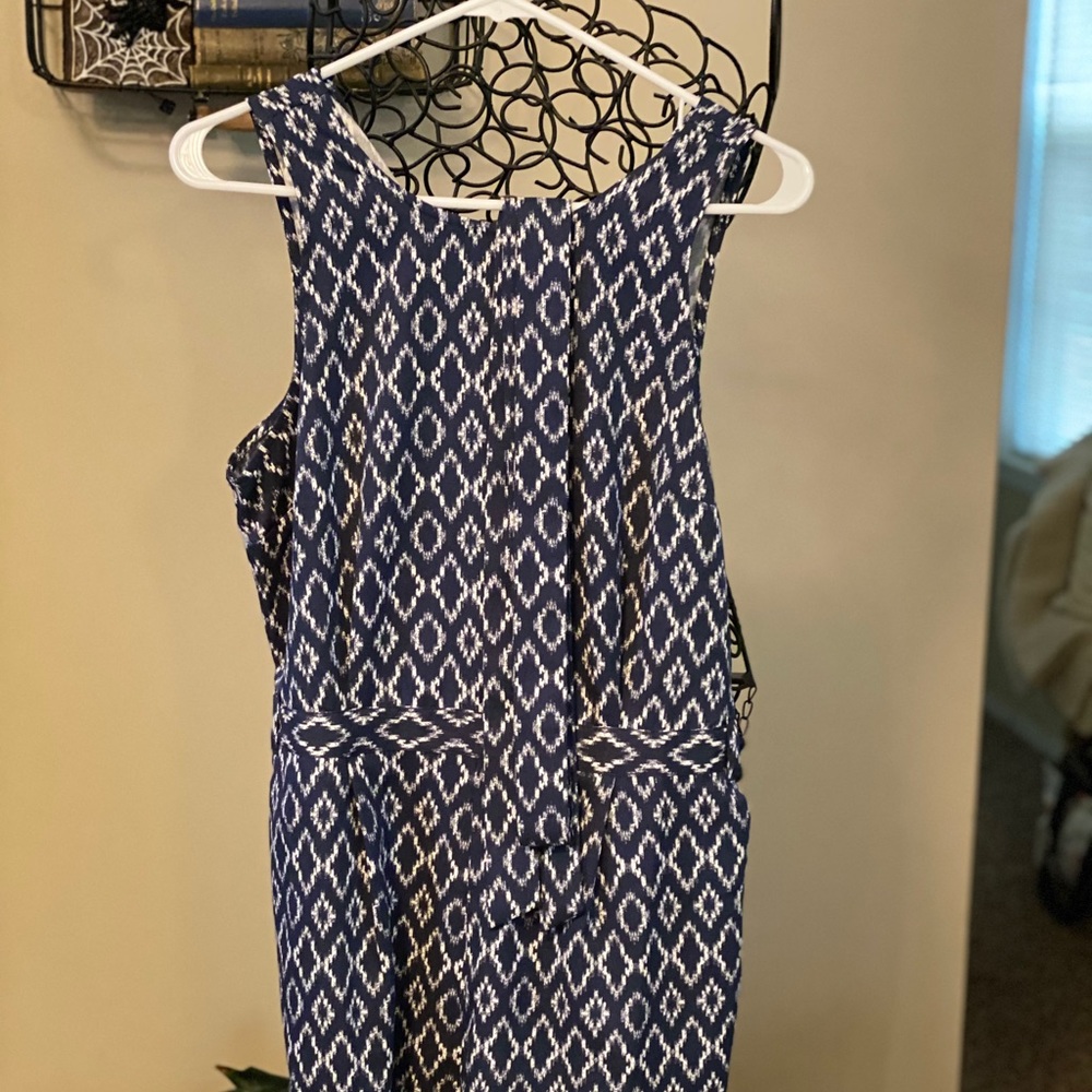 Blue and white Romper